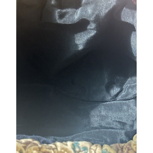 Richmark Vintage‎ Floral Tapestry Boho Retro Purse Shoulder Hinge Closure Lined - Picture 4 of 7